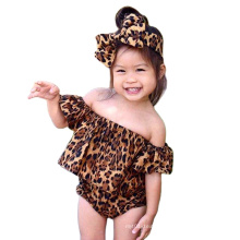 New Summer Leopard Jumpsuit Children's Suit